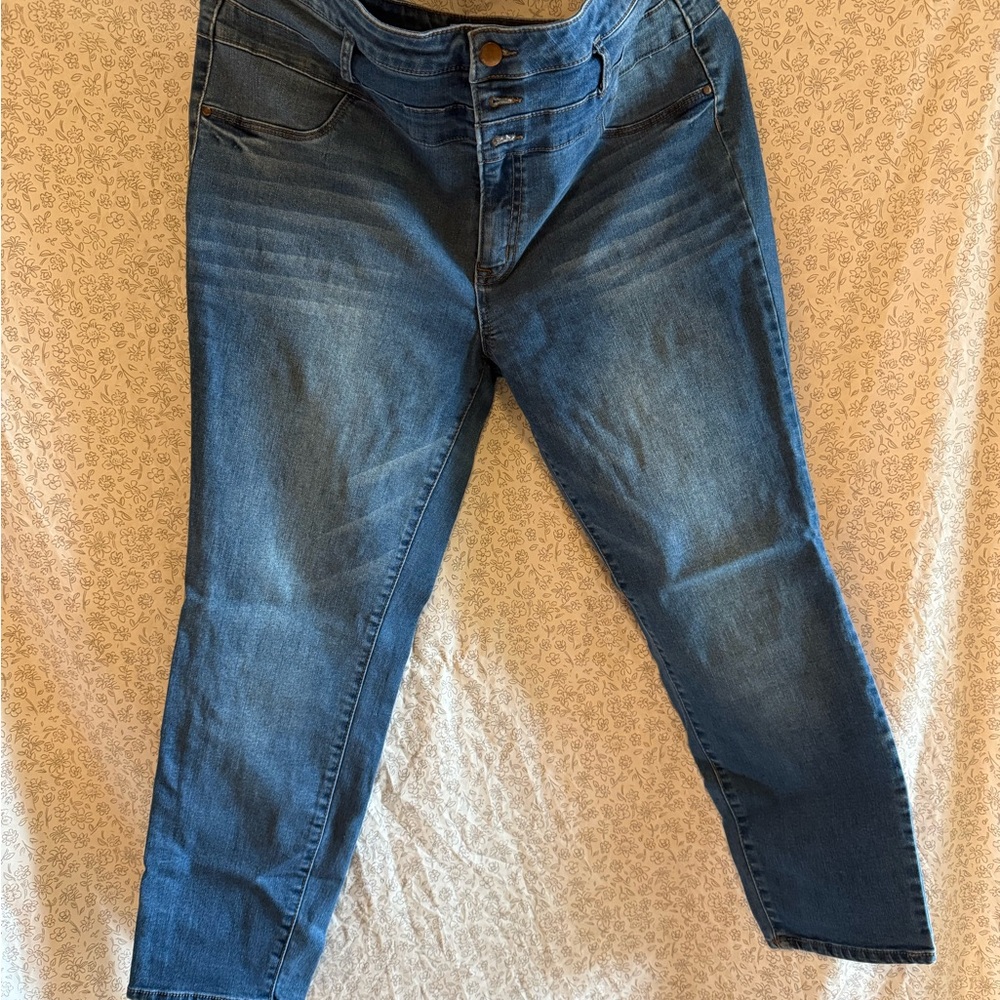 Charlotte Russe Women's Blue Skinny Jeans